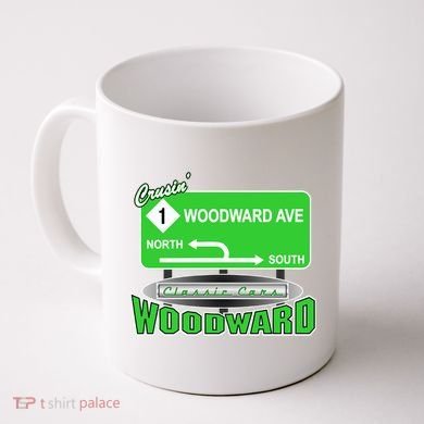 Woodward Ave Street Sign Coffee Mug