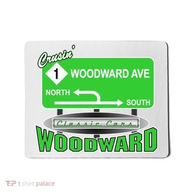Woodward Ave Street Sign Mousepad