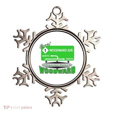 Woodward Ave Street Sign Ornament
