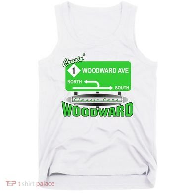 Woodward Ave Street Sign Tank Top