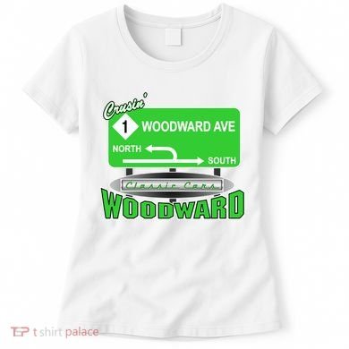 Woodward Ave Street Sign Women's T-Shirt