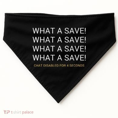 What A Save Chat Disabled Rocket Soccer Game USA-Made Doggie Bandana