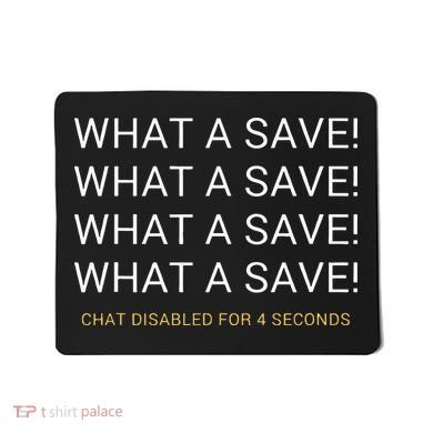 What A Save Chat Disabled Rocket Soccer Game Mousepad