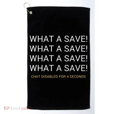 What A Save Chat Disabled Rocket Soccer Game Golf Towel
