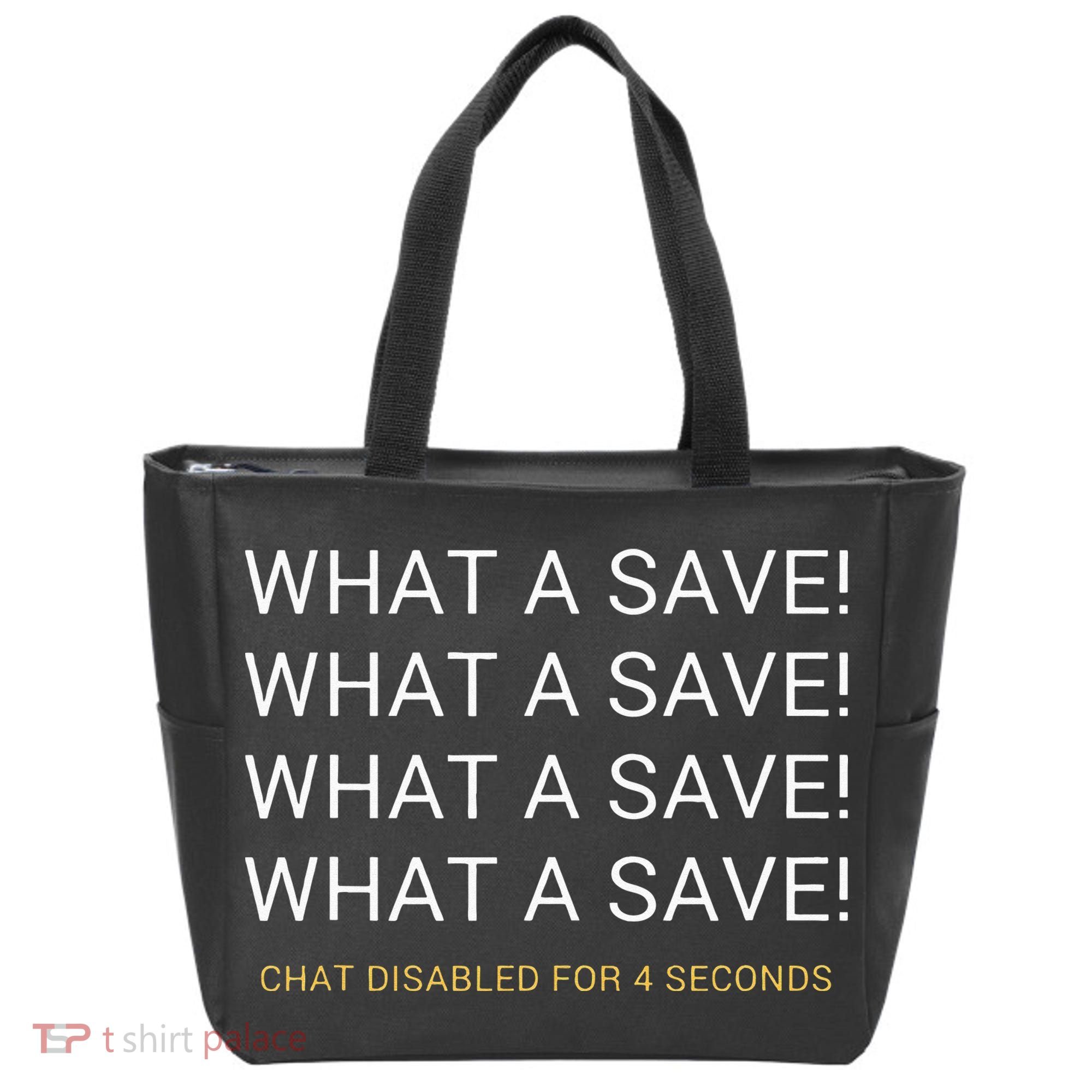 What A Save Chat Disabled Rocket Soccer Game Tote Bag