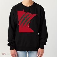 Wild Animal Scratches Through Minnesota Women's Sweatshirt thumb 0