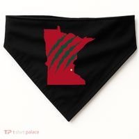 Wild Animal Scratches Through Minnesota USA-Made Doggie Bandana thumb 0
