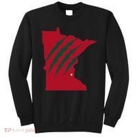 Wild Animal Scratches Through Minnesota Sweatshirt thumb 0