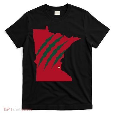 Wild Animal Scratches Through Minnesota T-Shirt