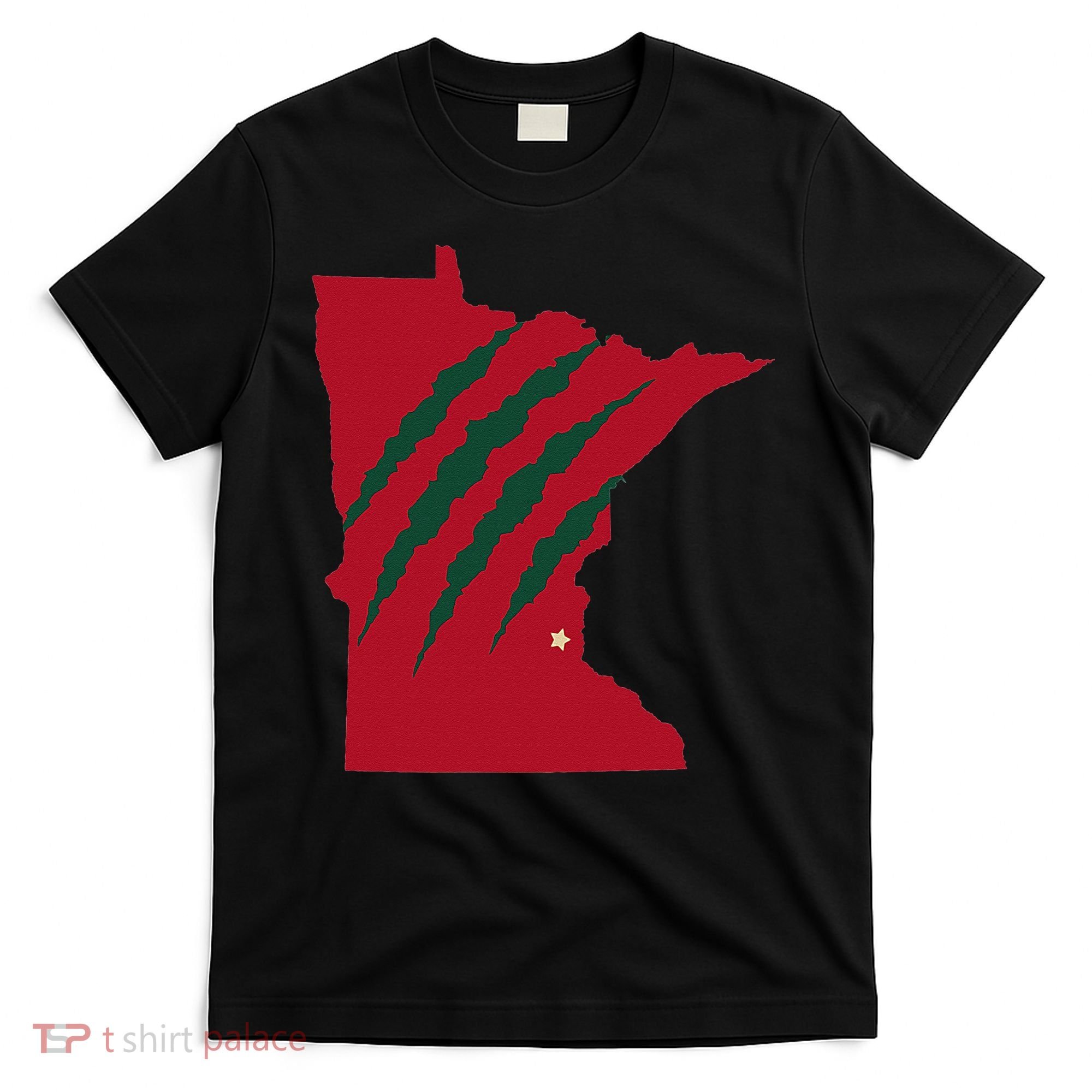 Wild Animal Scratches Through Minnesota T-Shirt