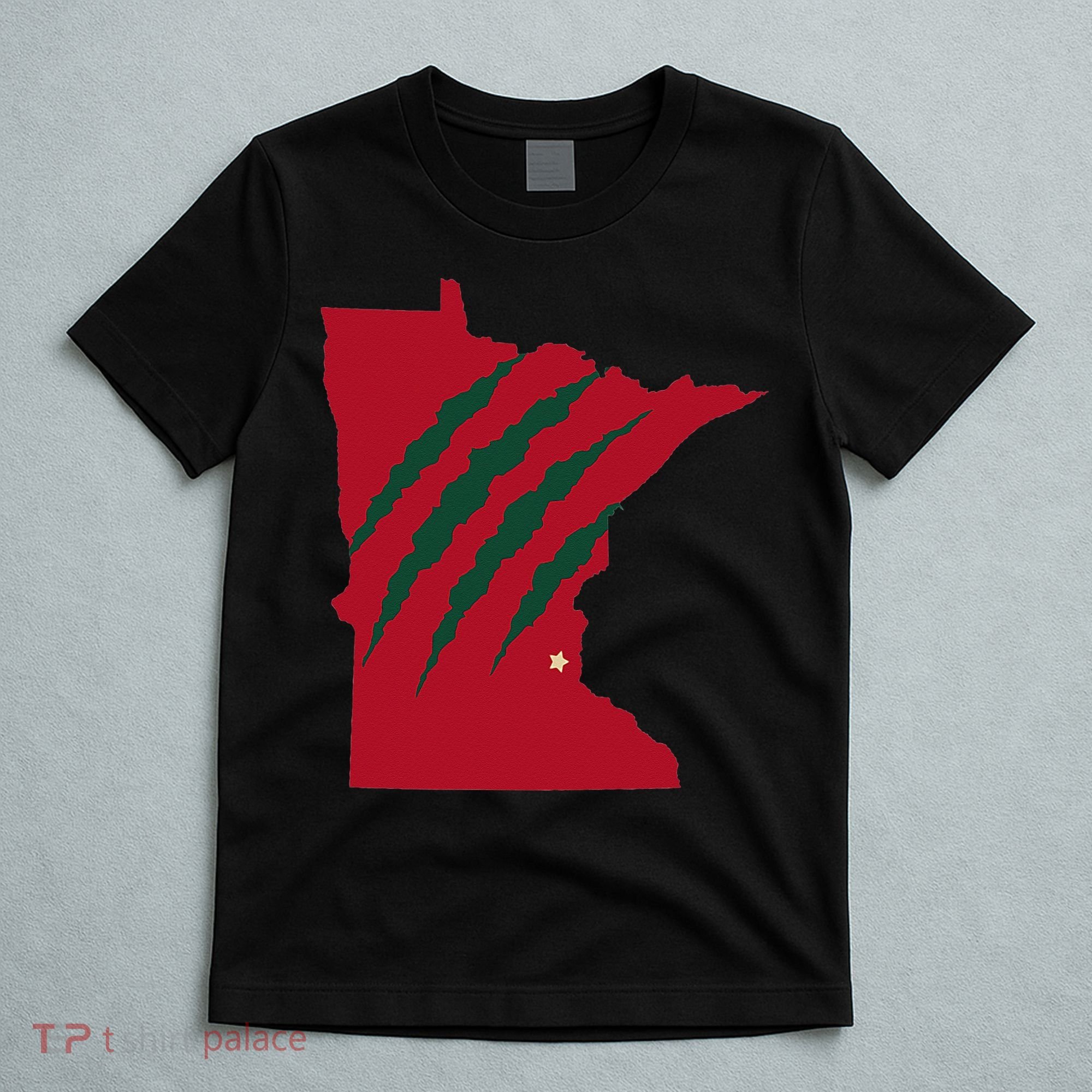 Wild Animal Scratches Through Minnesota T-Shirt
