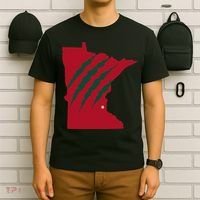 Wild Animal Scratches Through Minnesota T-Shirt thumb 6