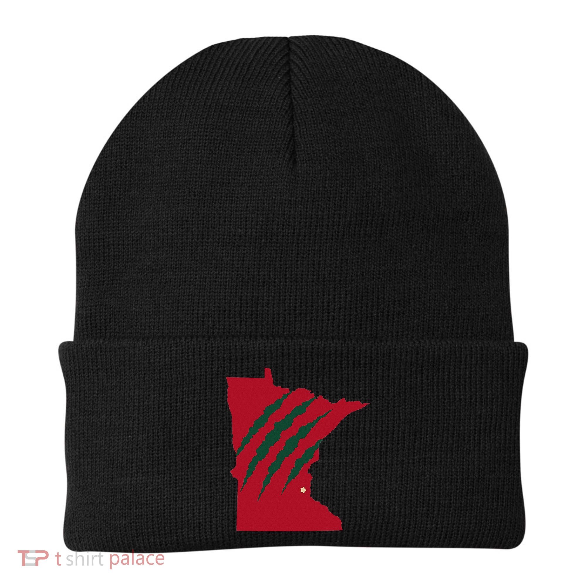 Wild Animal Scratches Through Minnesota Beanie