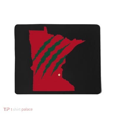 Wild Animal Scratches Through Minnesota Mousepad