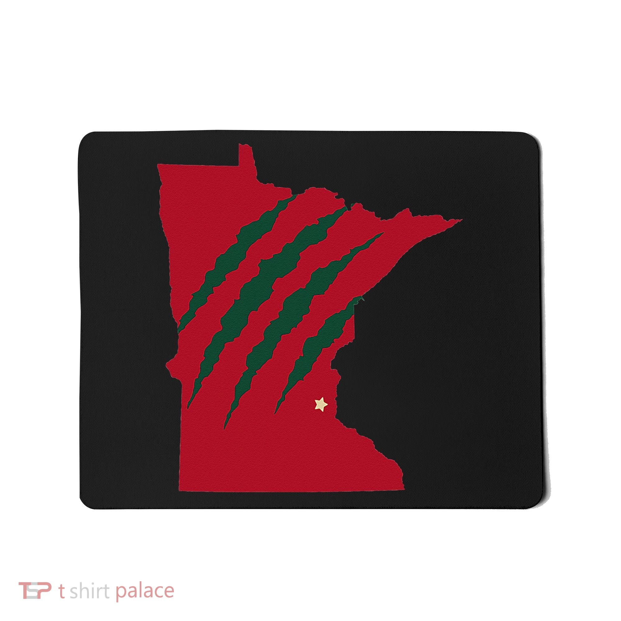 Wild Animal Scratches Through Minnesota Mousepad