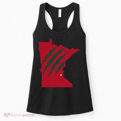 Wild Animal Scratches Through Minnesota Women's Tank Top