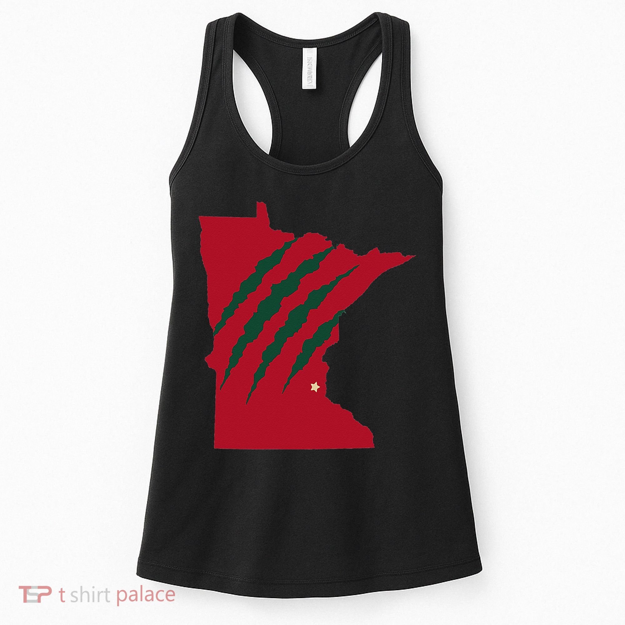 Wild Animal Scratches Through Minnesota Women's Tank Top