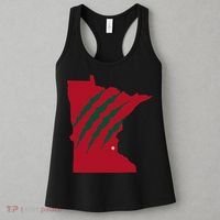 Wild Animal Scratches Through Minnesota Women's Tank Top thumb 3