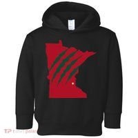 Wild Animal Scratches Through Minnesota Toddler Hoodie thumb 0