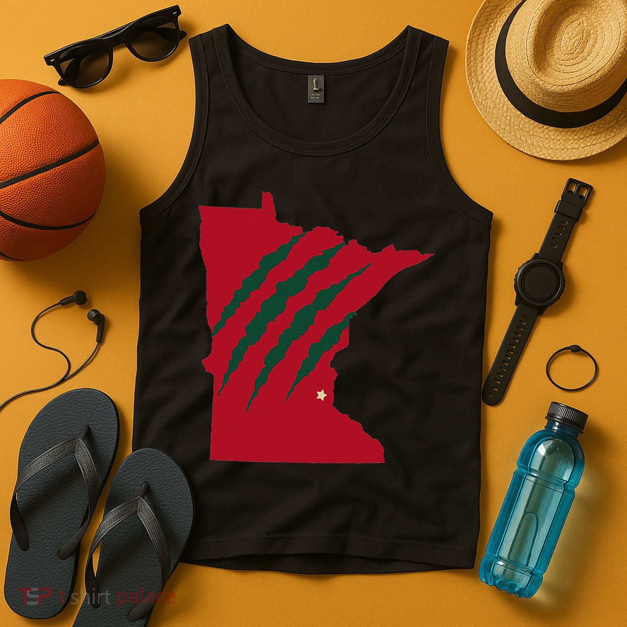 Wild Animal Scratches Through Minnesota Tank Top
