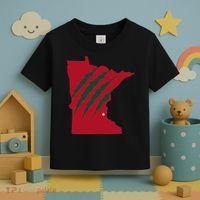 Wild Animal Scratches Through Minnesota Toddler T-Shirt thumb 3