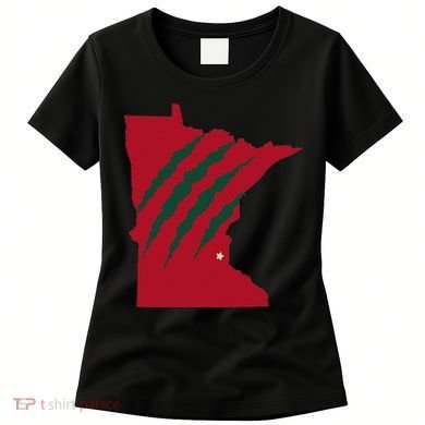 Wild Animal Scratches Through Minnesota Women's T-Shirt