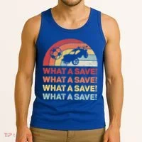What A Save Rocket Soccer Car League Tank Top thumb 3