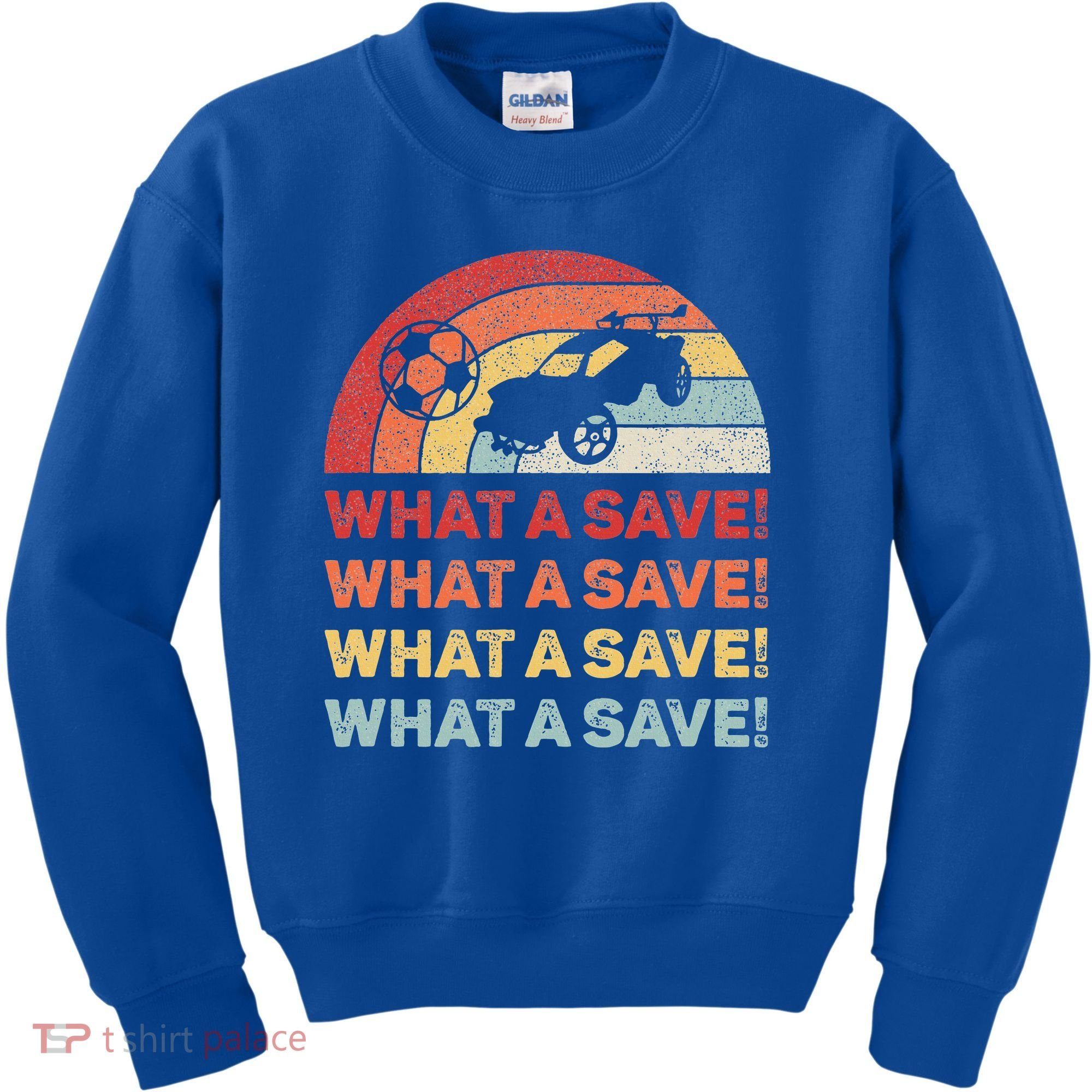 What A Save Rocket Soccer Car League Kids Sweatshirt
