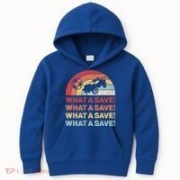 What A Save Rocket Soccer Car League Kids Hoodie thumb 0