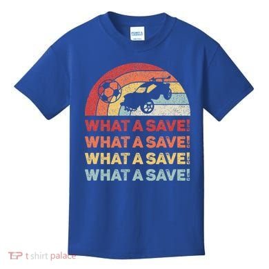 What A Save Rocket Soccer Car League Kids T-Shirt