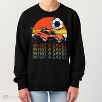 What A Save Retro Rocket Soccer Car Women's Sweatshirt thumb 0