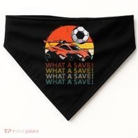 What A Save Retro Rocket Soccer Car USA-Made Doggie Bandana thumb 0