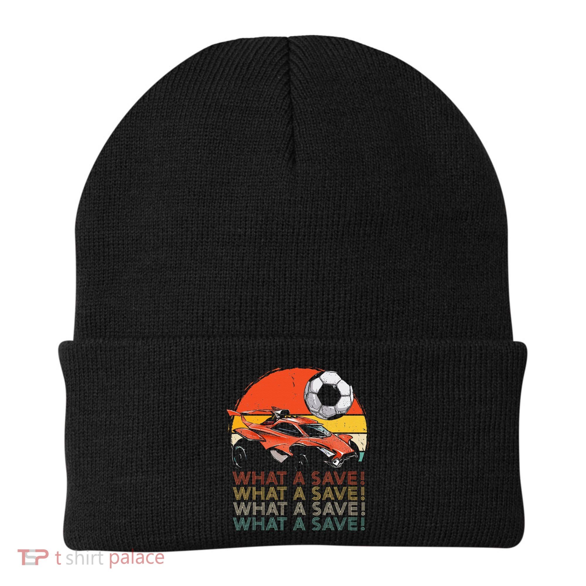 What A Save Retro Rocket Soccer Car Beanie