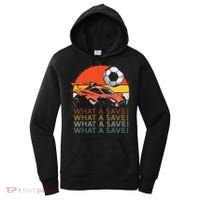 What A Save Retro Rocket Soccer Car Women's Hoodie thumb 0