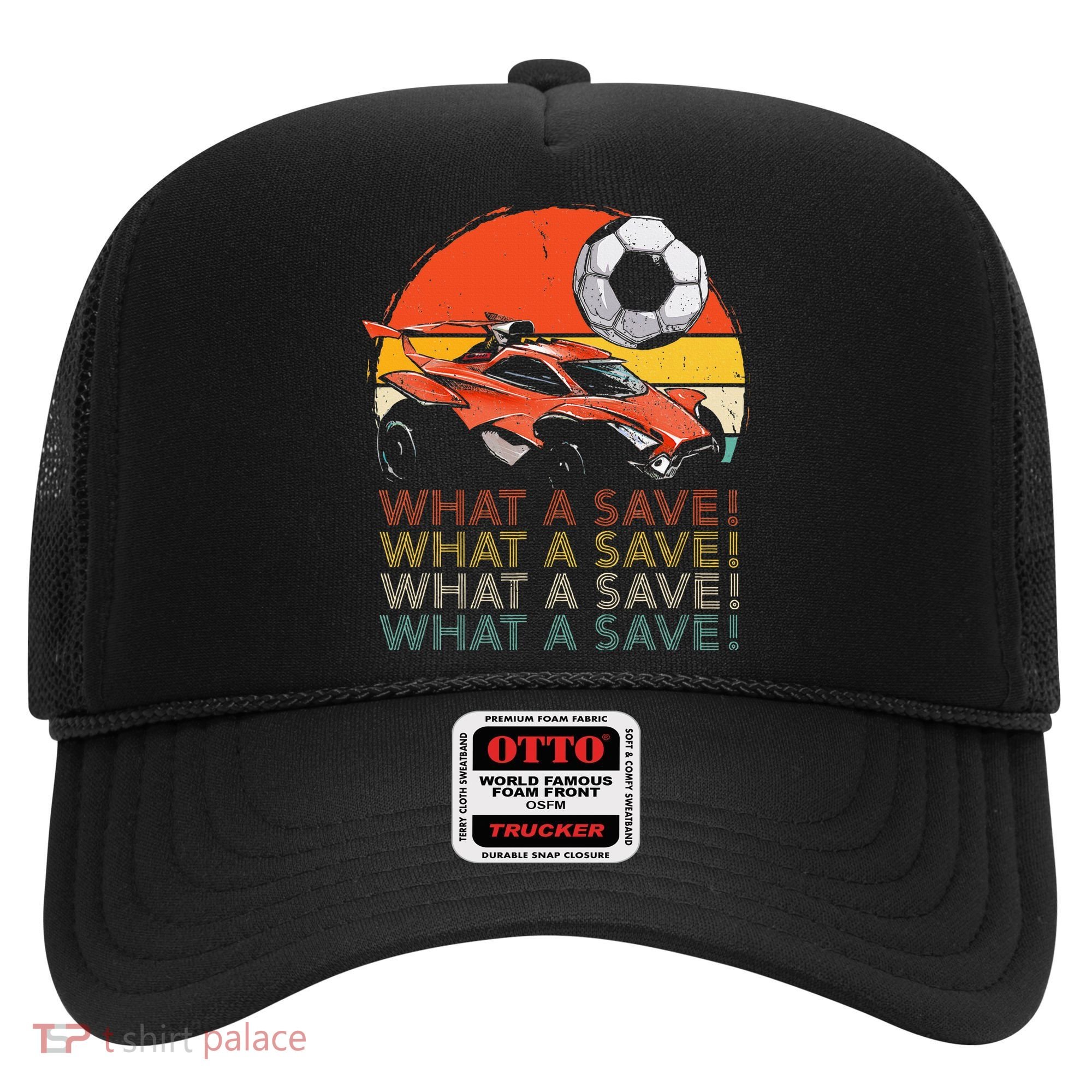 What A Save Retro Rocket Soccer Car Hat