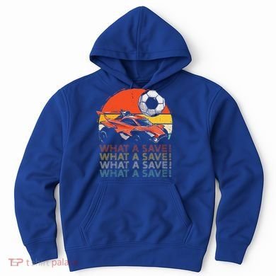 What A Save Retro Rocket Soccer Car Hoodie