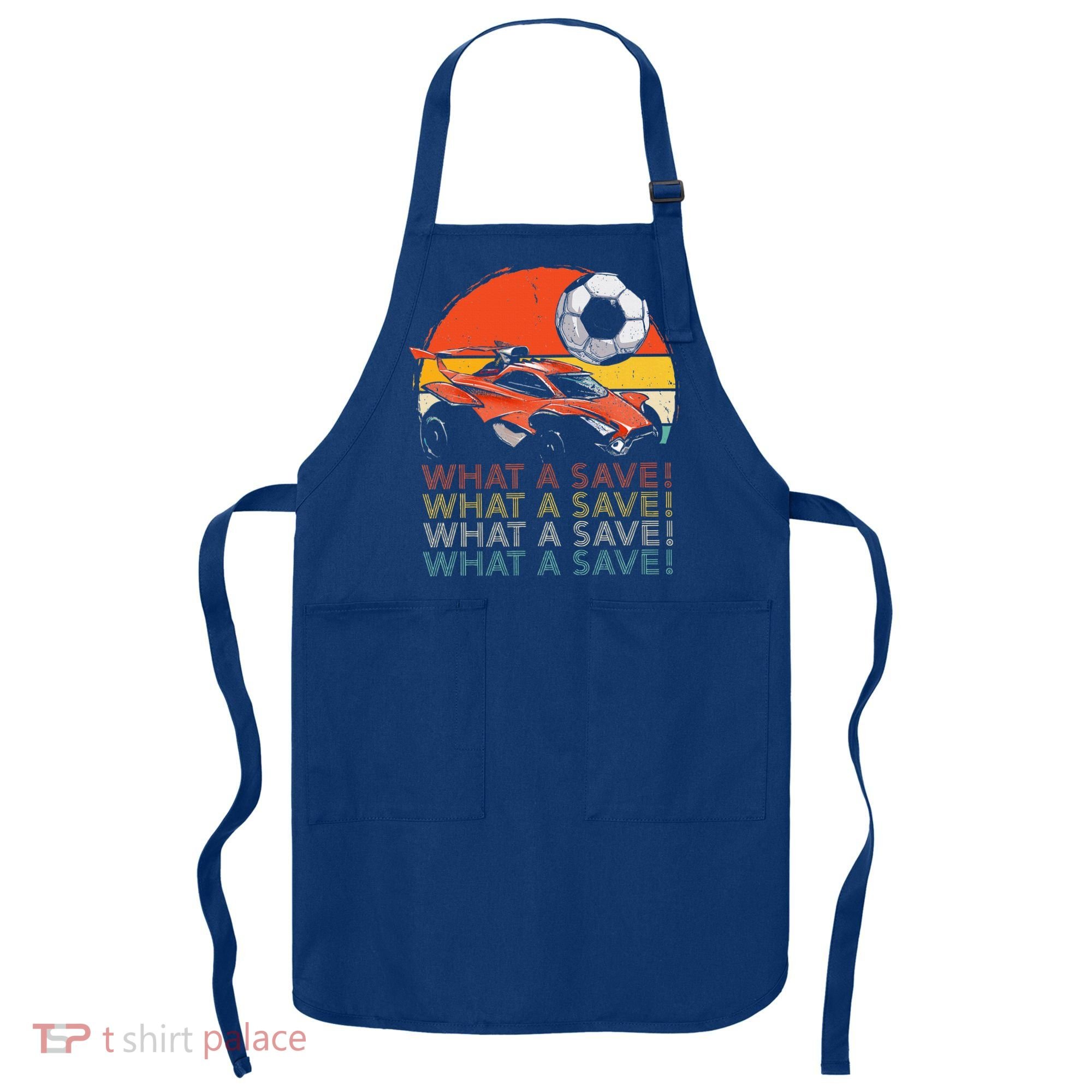 What A Save Retro Rocket Soccer Car Apron