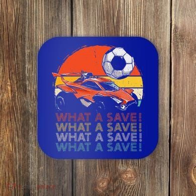 What A Save Retro Rocket Soccer Car Coaster