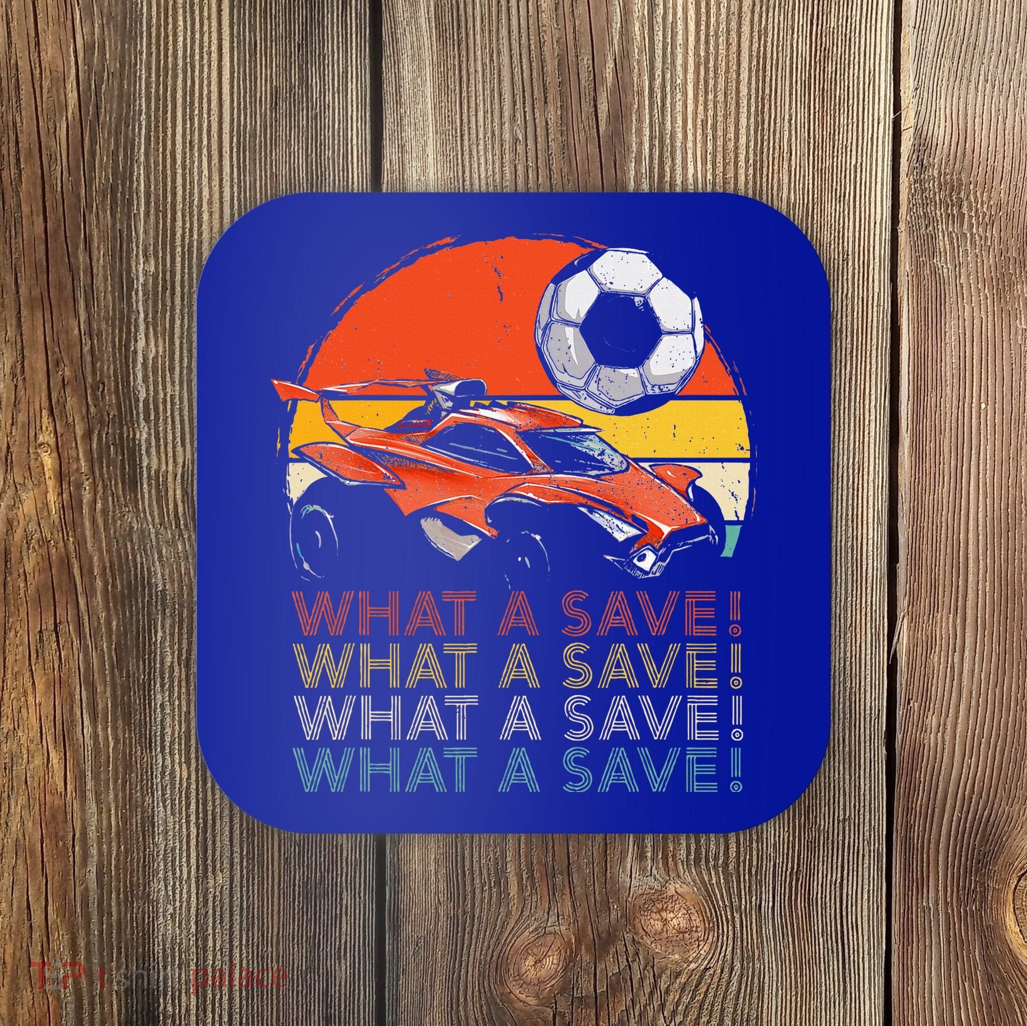 What A Save Retro Rocket Soccer Car Coaster