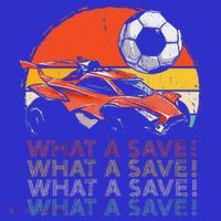What A Save Retro Rocket Soccer Car Coaster thumb 2
