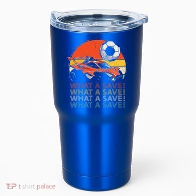What A Save Retro Rocket Soccer Car Tumbler