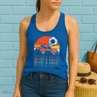 What A Save Retro Rocket Soccer Car Women's Tank Top thumb 2