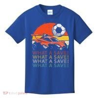 What A Save Retro Rocket Soccer Car Kids T-Shirt thumb 0
