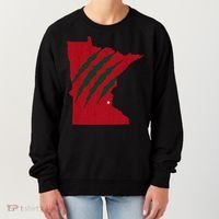 Wild Animal Scratches Through Minnesota Women's Sweatshirt thumb 0