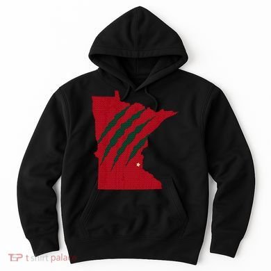 Wild Animal Scratches Through Minnesota Hoodie