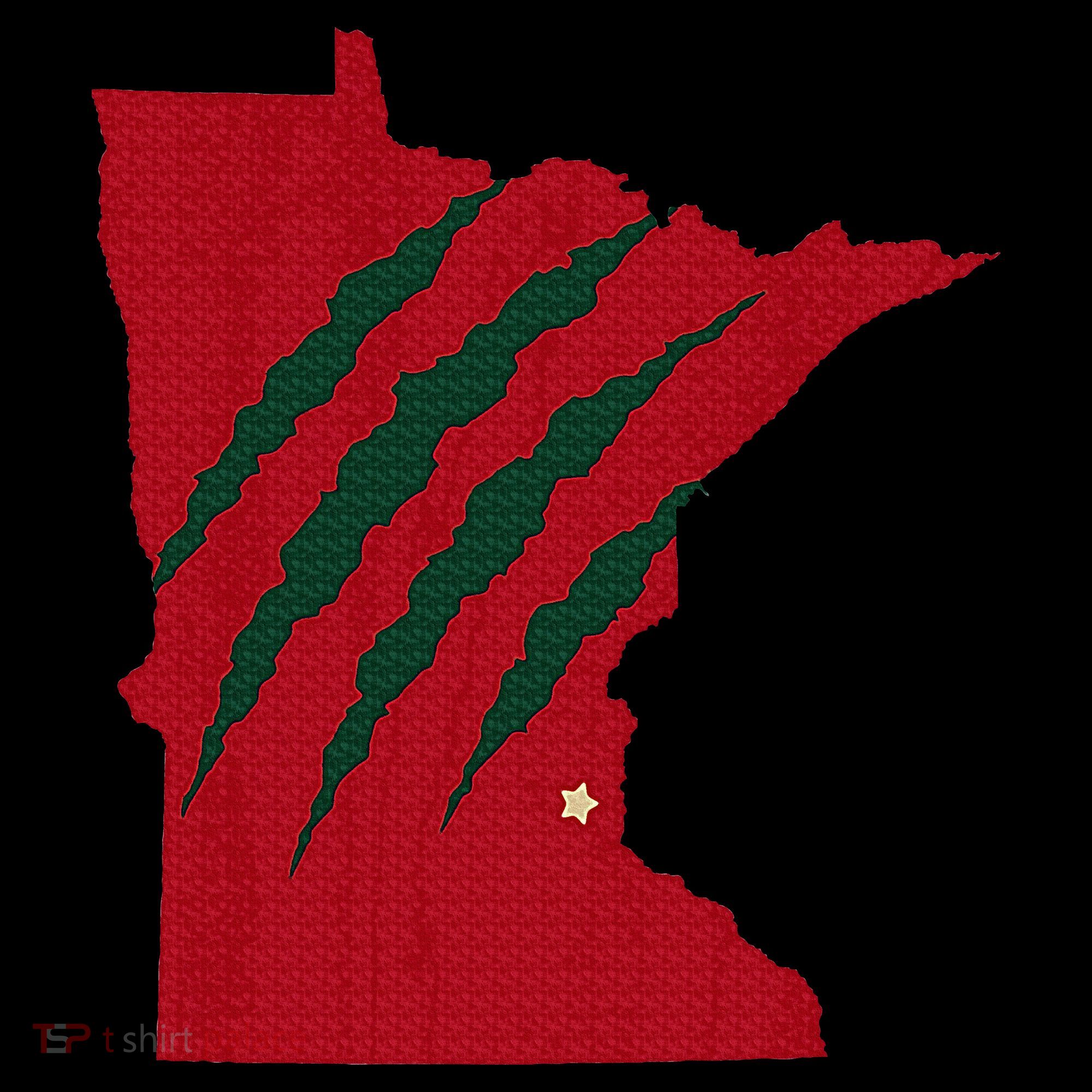 Wild Animal Scratches Through Minnesota Sweatshirt