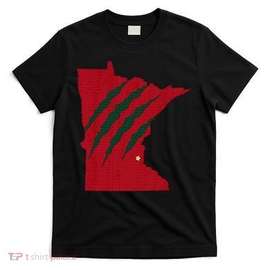 Wild Animal Scratches Through Minnesota T-Shirt