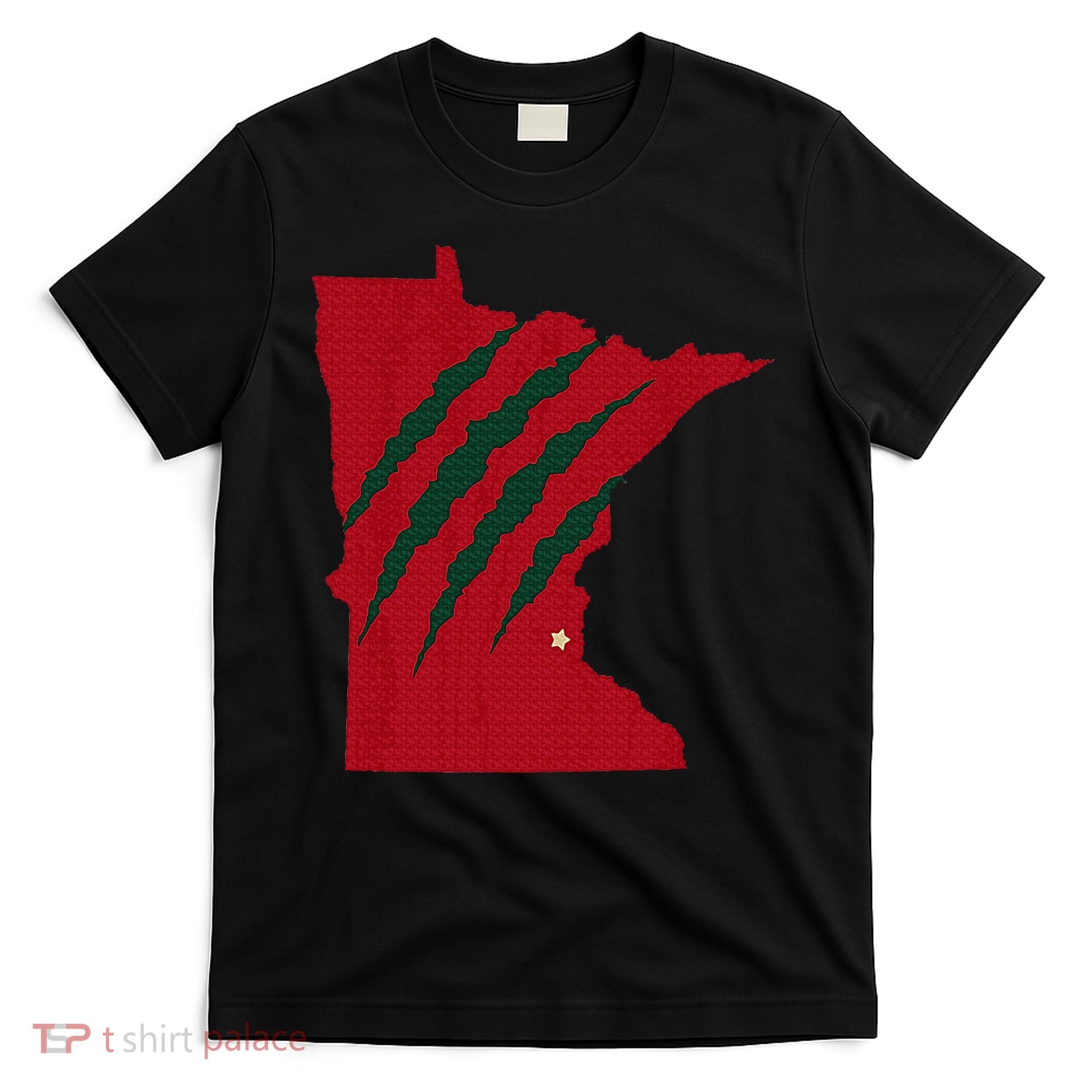 Wild Animal Scratches Through Minnesota T-Shirt