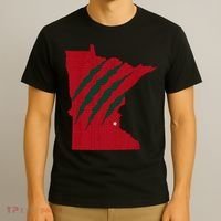 Wild Animal Scratches Through Minnesota T-Shirt thumb 3