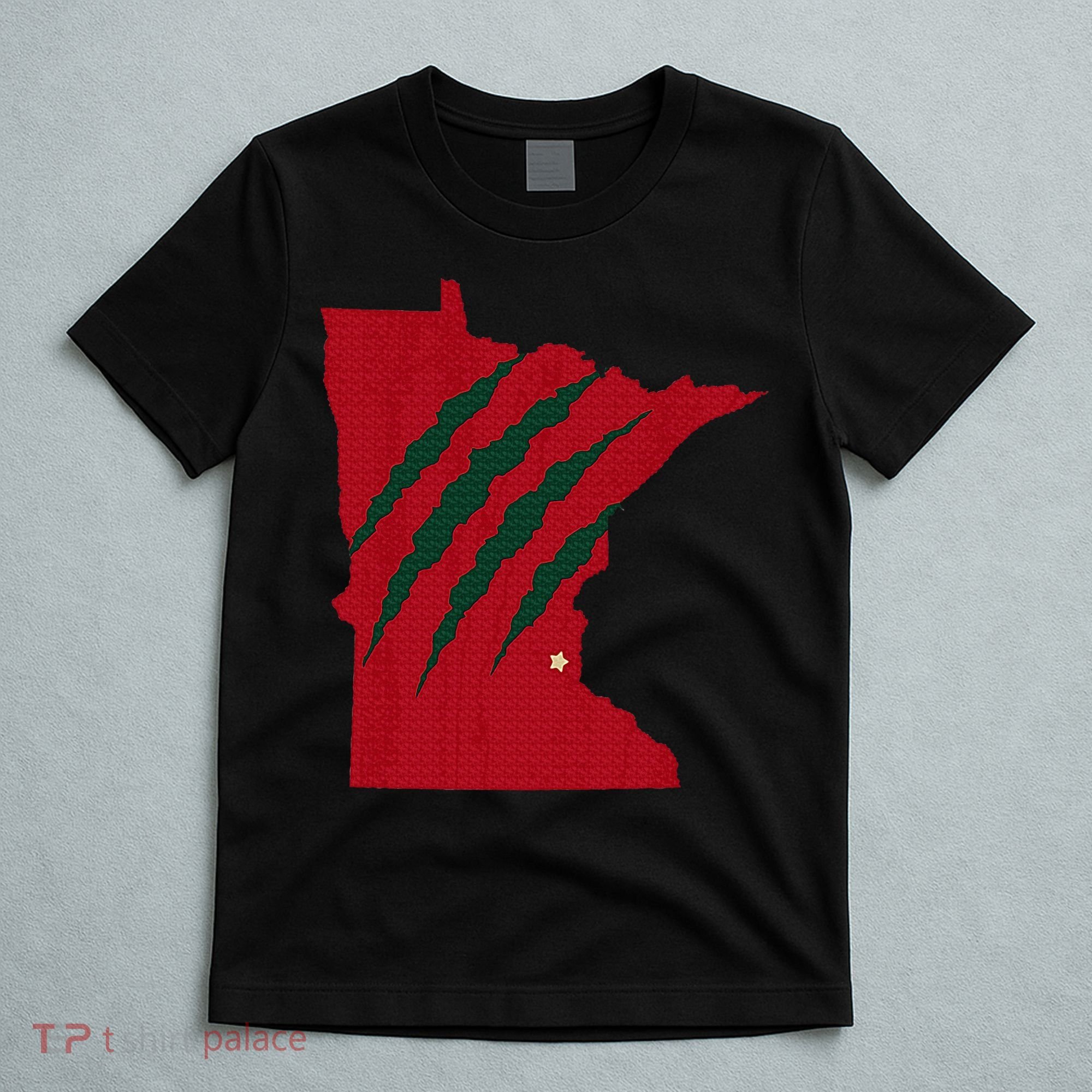 Wild Animal Scratches Through Minnesota T-Shirt